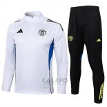 Tuta da Track di Felpa Manchester United 2025-2026 Bianco