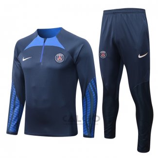 Tuta da Track di Felpa Paris Saint-Germain 2022-2023 Blu