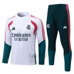 Tuta da Track di Felpa Real Madrid 2026-2027 Bianco