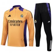 Tuta da Track di Felpa Real Madrid 2024-2025 Giallo