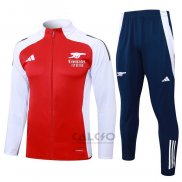 Tuta da Track di Giacca Arsenal Bambino 2024-2025 Rosso