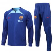 Tuta da Track di Giacca FC Barcellona 2022-2023 Blu