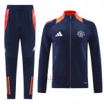 Tuta da Track di Giacca Manchester United 2024-2025 Blu