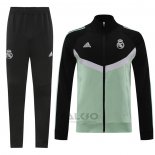 Tuta da Track di Giacca Real Madrid 2024-2025 Nero Verde