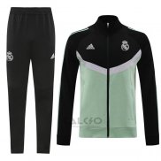Tuta da Track di Giacca Real Madrid 2024-2025 Nero Verde