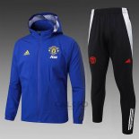 Tuta da Track di Giacca a Vento Manchester United 2024-2025 Blu