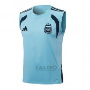 Maglia Allenamento Argentina Senza Maniche 2025-2026 Blu