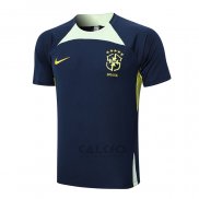 Maglia Allenamento Brasile 2022-2023 Blu