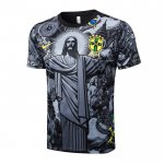 Maglia Allenamento Brasile Jesus 2024-2025 Nero