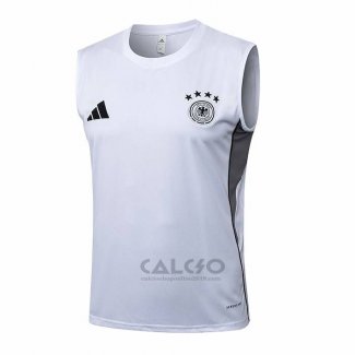 Maglia Allenamento Germania Senza Maniche 2025-2026 Bianco