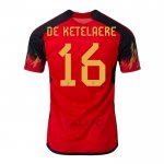 Maglia Belgio Giocatore De Ketelaere Home 2022