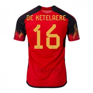 Maglia Belgio Giocatore De Ketelaere Home 2022