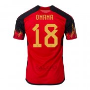 Maglia Belgio Giocatore Onana Home 2022