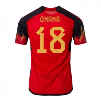 Maglia Belgio Giocatore Onana Home 2022