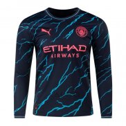 Maglia Manchester City Third Manica Lunga 2023-2024