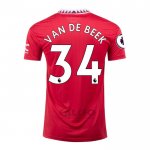 Maglia Manchester United Giocatore Van De Beek Home 2022-2023