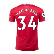 Maglia Manchester United Giocatore Van De Beek Home 2022-2023