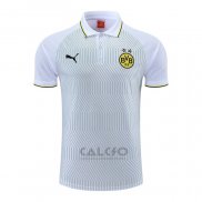 Maglia Polo Borussia Dortmund 2022-2023 Bianco e Verde