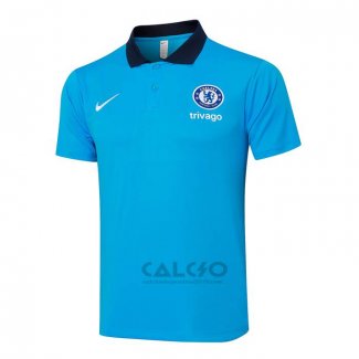 Maglia Polo Chelsea 2024-2025 Blu