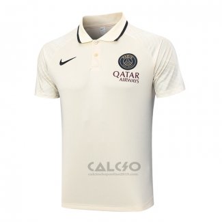 Maglia Polo Paris Saint-Germain 2023-2024 Albicocca