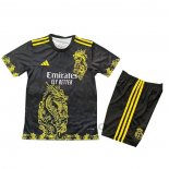 Maglia Real Madrid Dragon Bambino 2025-2026 Nero
