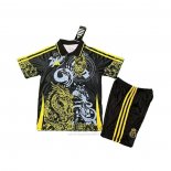 Maglia Real Madrid Dragon Bambino 2025-2026 Nero Giallo