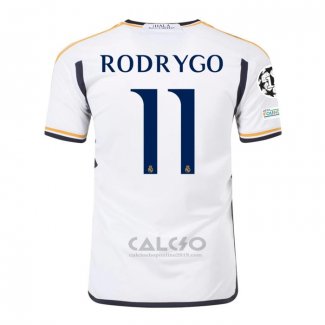 Maglia Real Madrid Giocatore Rodrygo Home 2023-2024