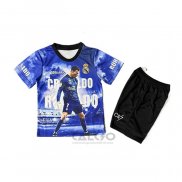 Maglia Real Madrid Ronaldo Special Bambino 2025-2026 Blu