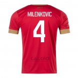 Maglia Serbia Giocatore Milenkovic Home 2022