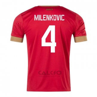 Maglia Serbia Giocatore Milenkovic Home 2022