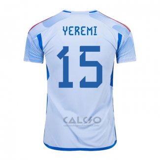 Maglia Spagna Giocatore Yeremi Away 2022