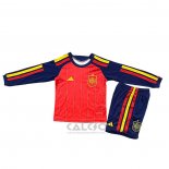 Maglia Spagna Home Manica Lunga Bambino 2026