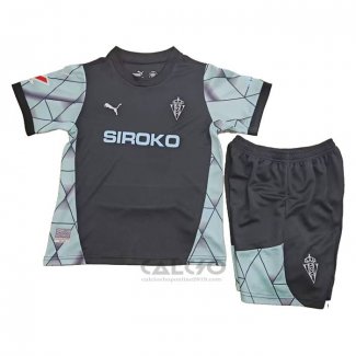 Maglia Sporting Gijon Away Bambino 2024-2025