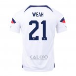 Maglia Stati Uniti Giocatore Weah Home 2022