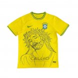 Maglia Brasile Jesus 2025 Giallo Thailandia