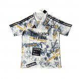 Maglia Real Madrid Special 2025-2026 Bianco Giallo Thailandia