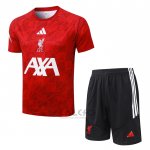 Tuta da Track Liverpool Manica Corta 2026-2027 Rosso - Pantaloncini