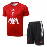 Tuta da Track Liverpool Manica Corta 2026-2027 Rosso - Pantaloncini