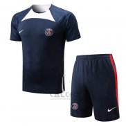 Tuta da Track Paris Saint-Germain Manica Corta 2022-2023 Blu - Pantaloncini