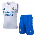 Tuta da Track Real Madrid Senza Maniche 2025-2026 Bianco Blu