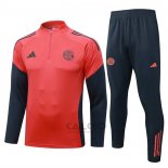 Tuta da Track di Felpa Bayern Monaco Bambino 2025-2026 Arancione