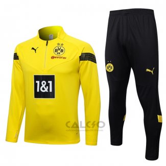 Tuta da Track di Felpa Borussia Dortmund 2022-2023 Giallo