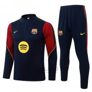 Tuta da Track di Felpa FC Barcellona 2026-2027 Blu Rosso