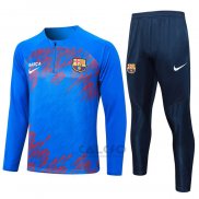 Tuta da Track di Felpa FC Barcellona 2024-2025 Blu