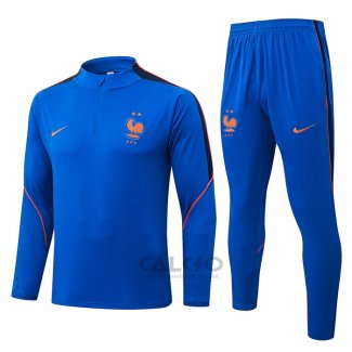 Tuta da Track di Felpa Francia Bambino 2026-2027 Blu