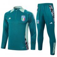 Tuta da Track di Felpa Italia 2024-2025 Verde