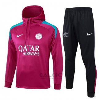 Tuta da Track di Felpa Paris Saint-Germain 2024-2025 Purpura