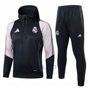 Tuta da Track di Felpa Real Madrid 2024-2025 Grigio
