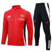 Tuta da Track di Giacca Manchester United 2024-2025 Rosso