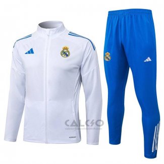 Tuta da Track di Giacca Real Madrid Bambino 2025-2026 Bianco